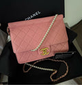 Chanel Classic Flap Pink Quilted Leather Shoulder Bag