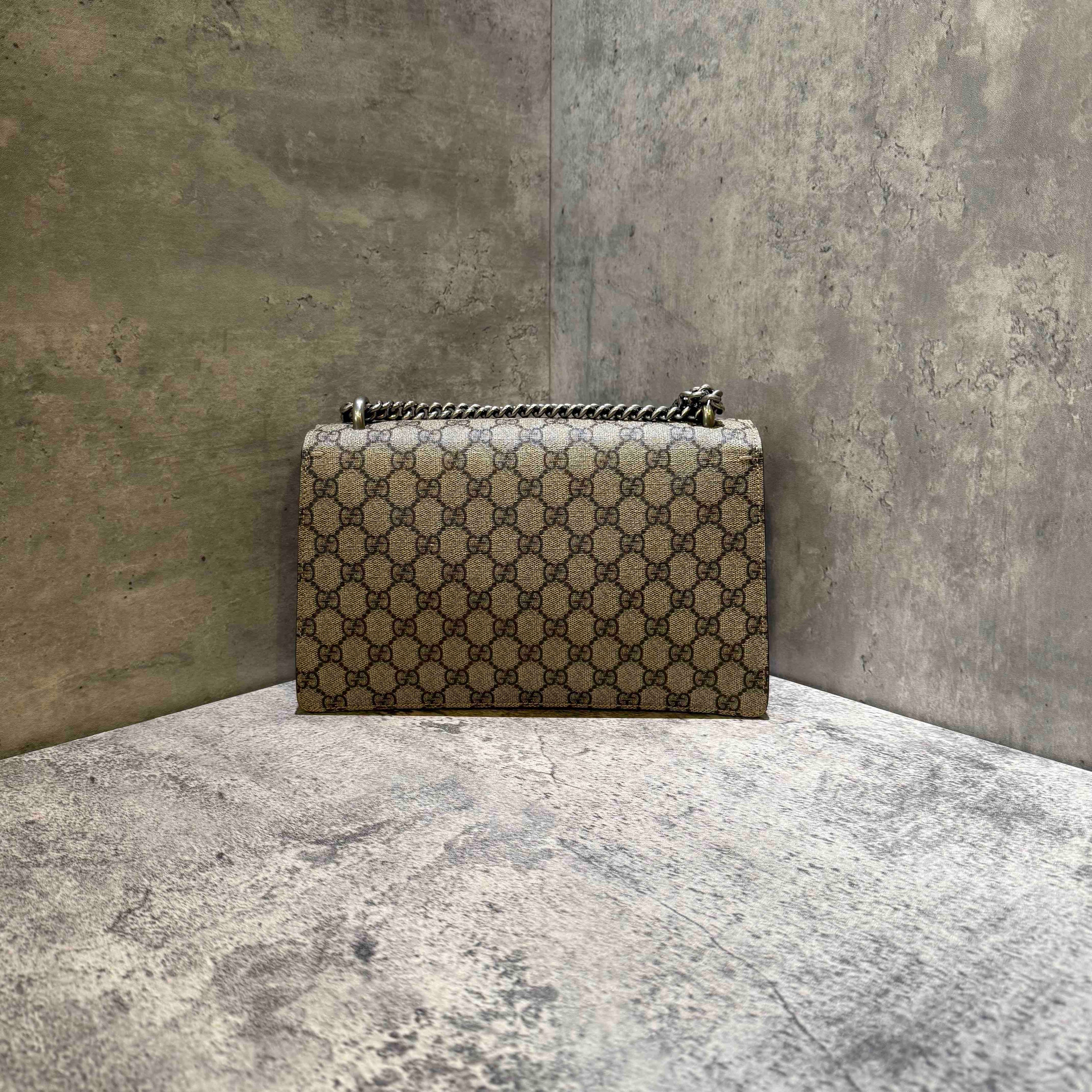 Gucci Dionysus GG Supreme Beige Shoulder Bag