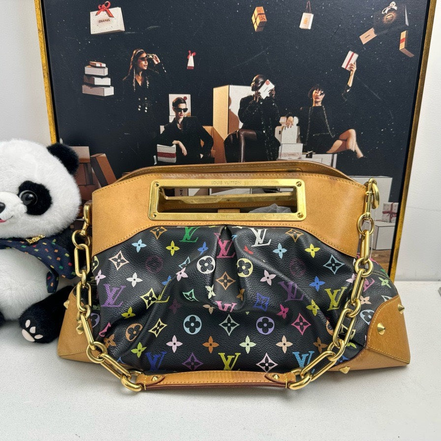 Louis Vuitton Multicolore Brest Shoulder Bag Black