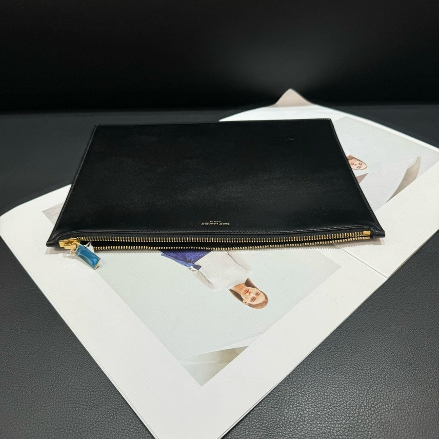 Saint Laurent Paris Black Clutch