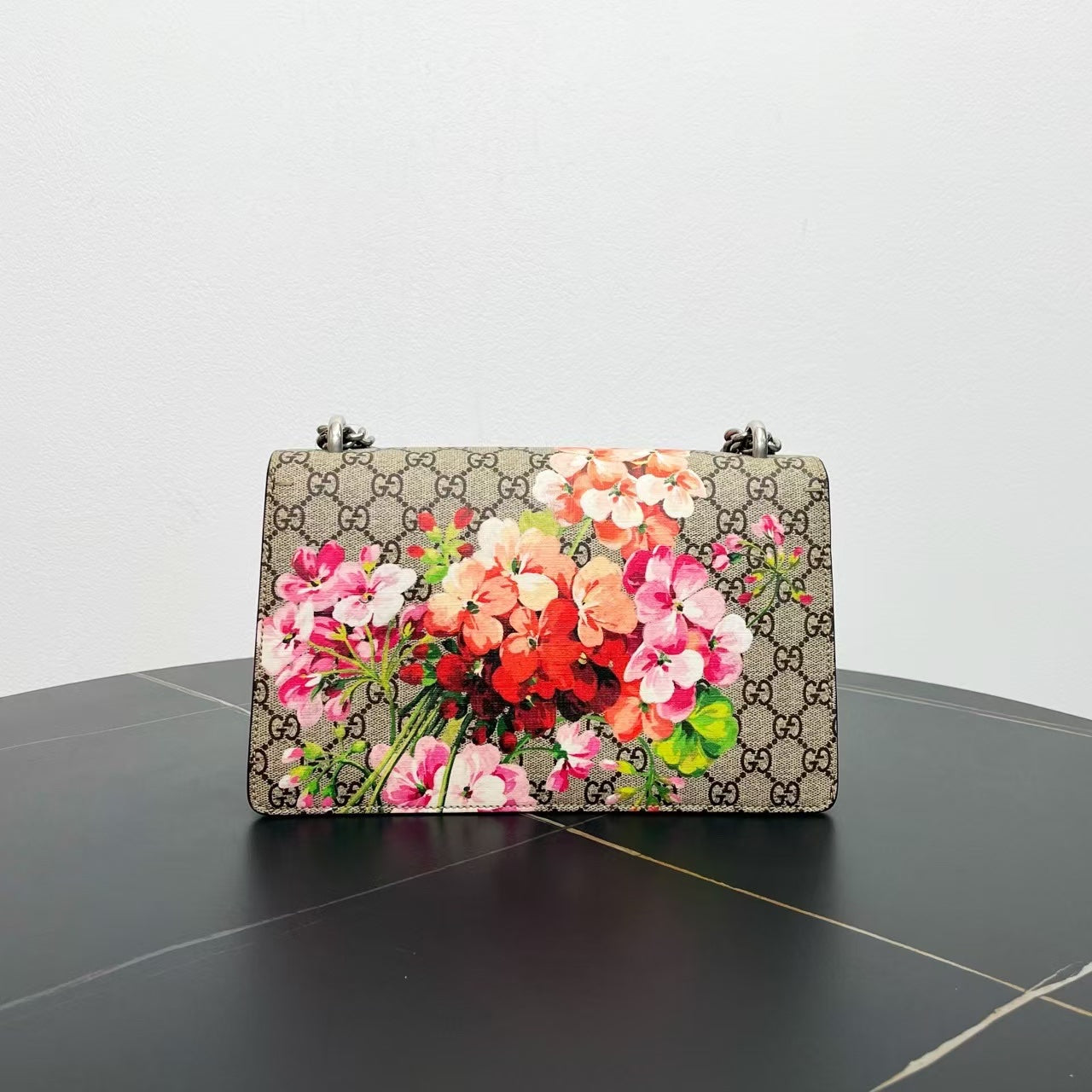 Gucci Dionysus Floral Beige Canvas Shoulder Bag