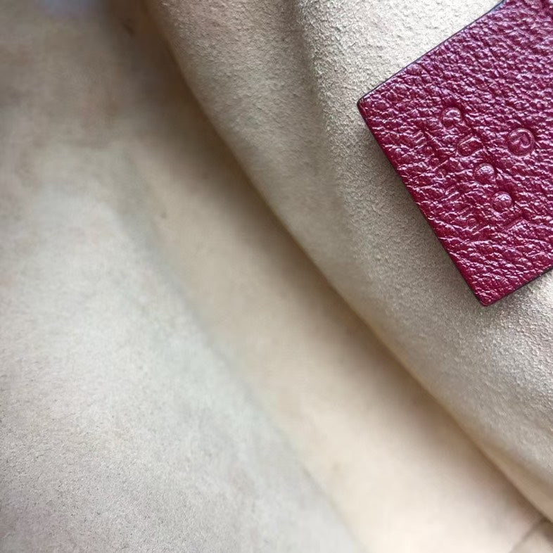 Gucci Marmont Bag Beige Red Shoulder Bag