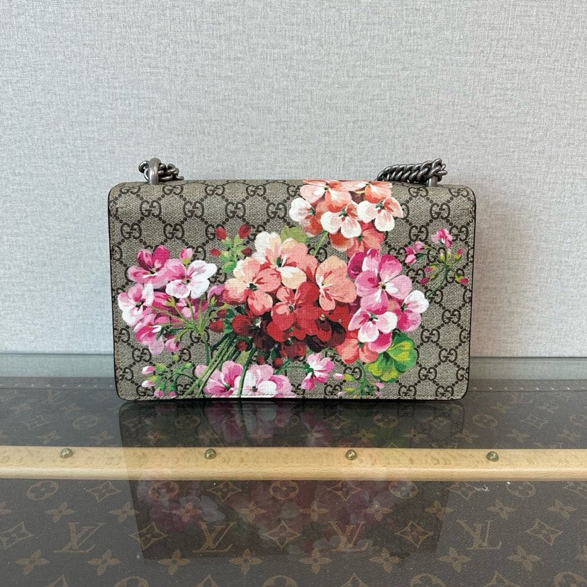 Gucci Dionysus GG Supreme Floral Shoulder Bag Beige