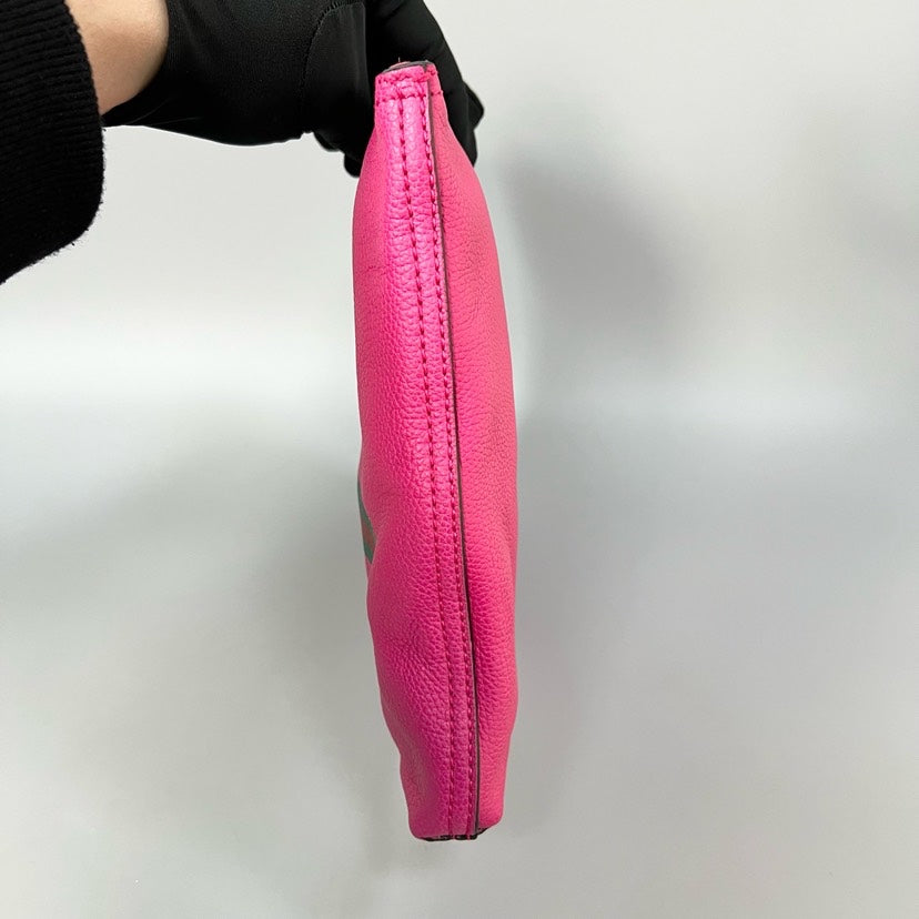 Gucci Pink Logo Clutch Bag