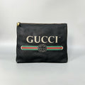 Gucci Black Logo Clutch Bag