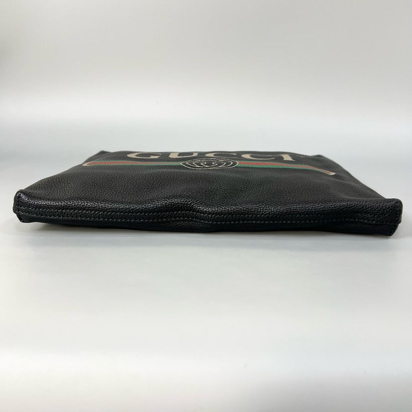 Gucci Black Logo Clutch Bag