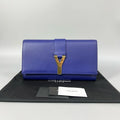 Saint Laurent Belle de Jour Blue Clutch
