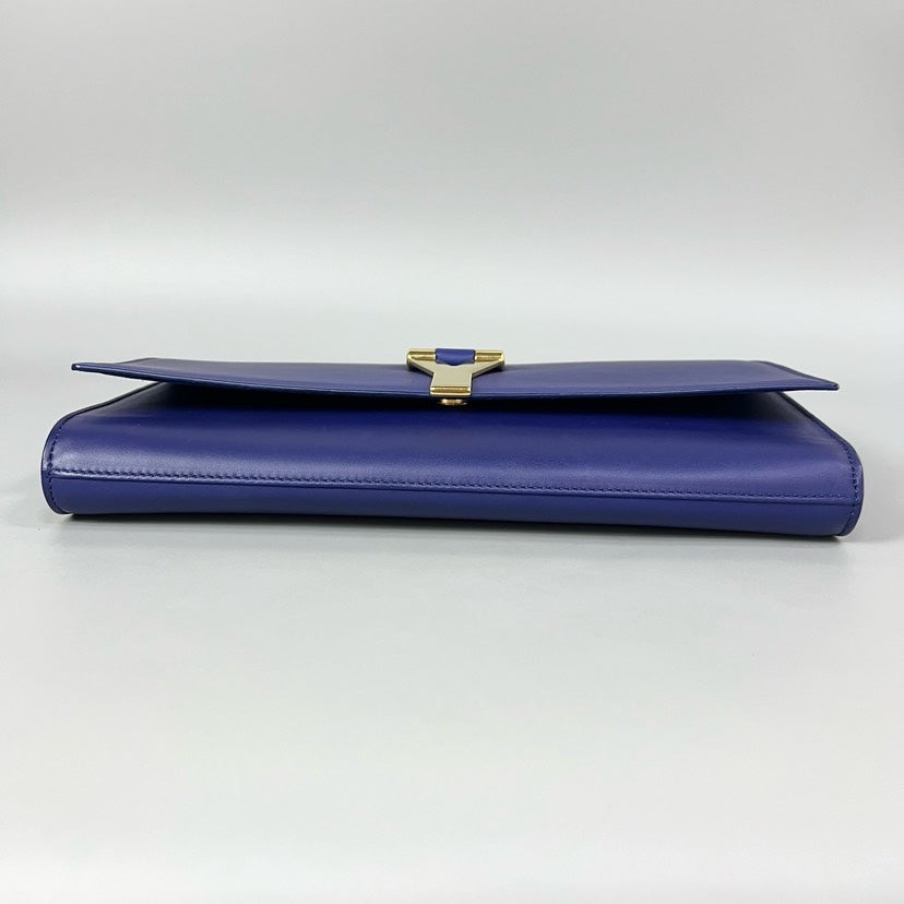 Saint Laurent Belle de Jour Blue Clutch