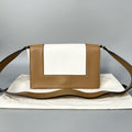 Celineline Frame Bag Tan White Shoulder Bag
