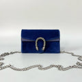 Gucci Dioronysus Mini VeLouis Vuittonet Crossbody Blue