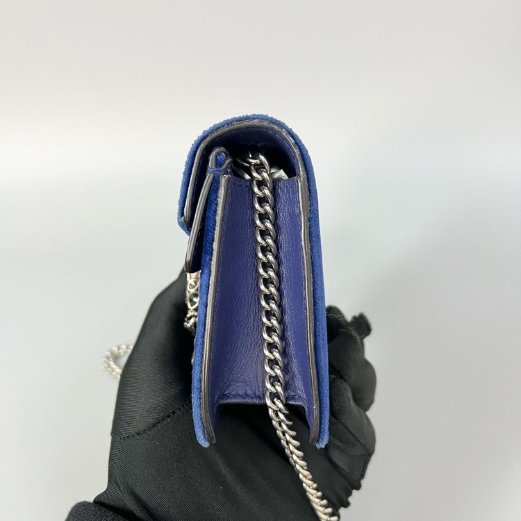 Gucci Dioronysus Mini VeLouis Vuittonet Crossbody Blue