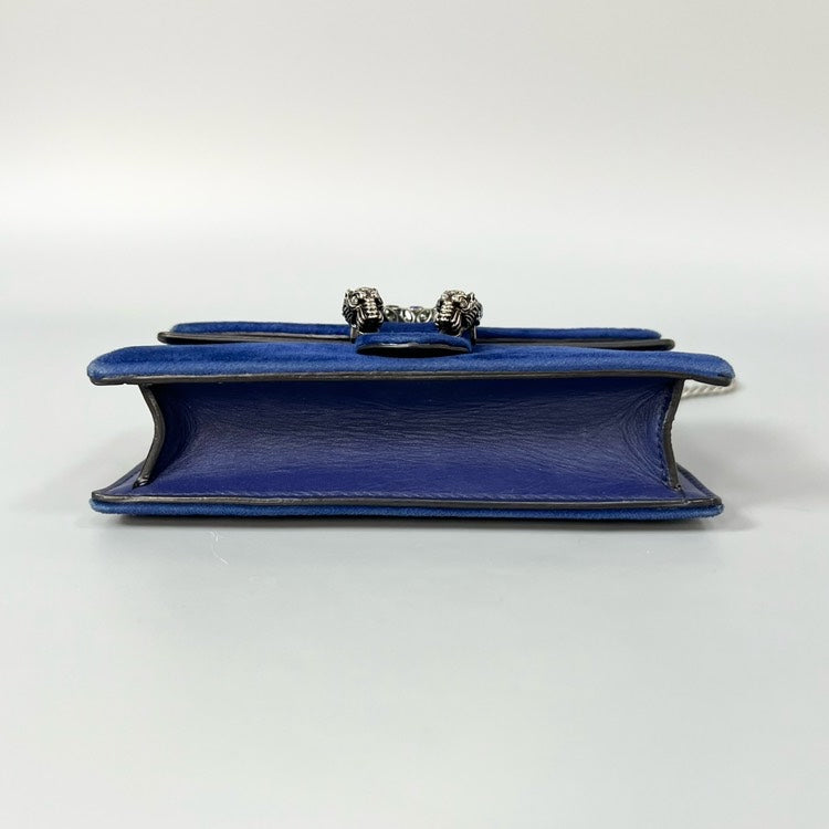 Gucci Dioronysus Mini VeLouis Vuittonet Crossbody Blue