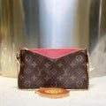 Louis Vuitton Pallas Clutch Brown Red Bag