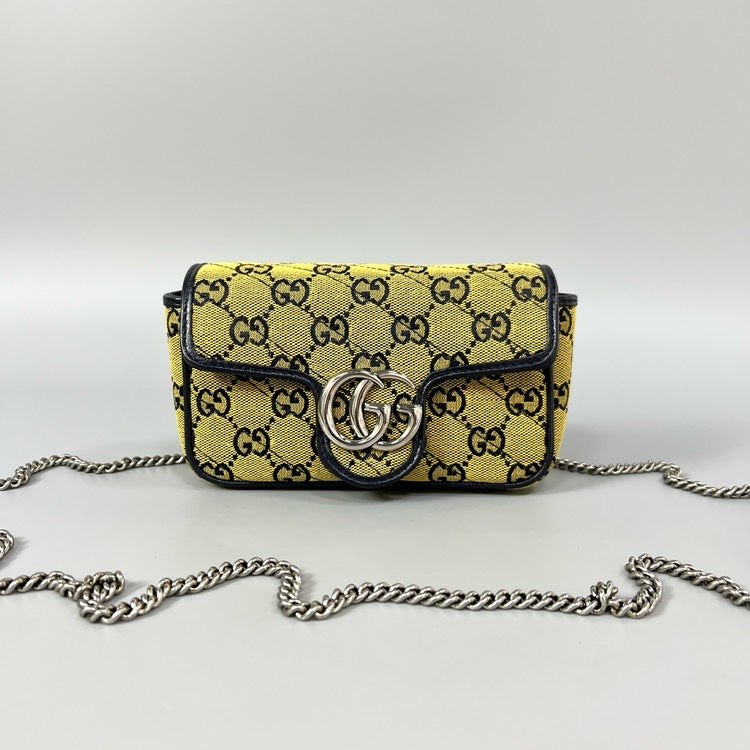 Gucci Marmont Mini Yellow Shoulder Bag