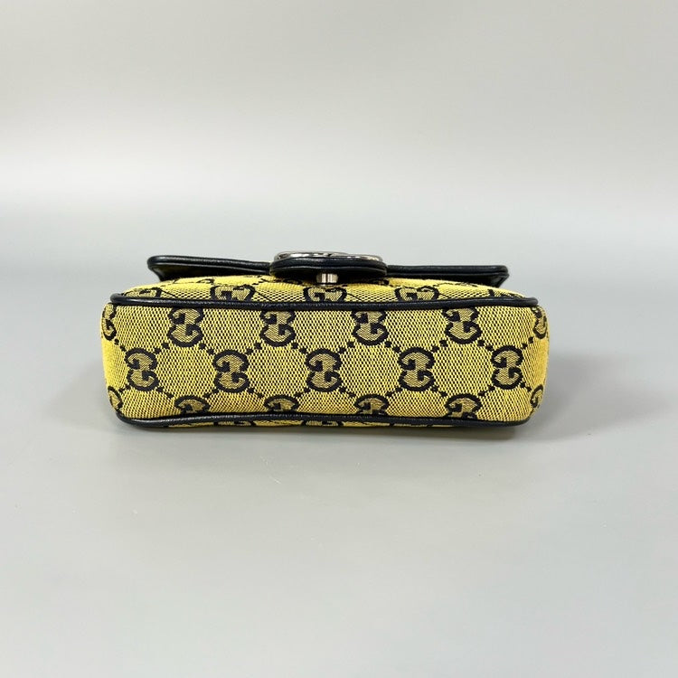 Gucci Marmont Mini Yellow Shoulder Bag