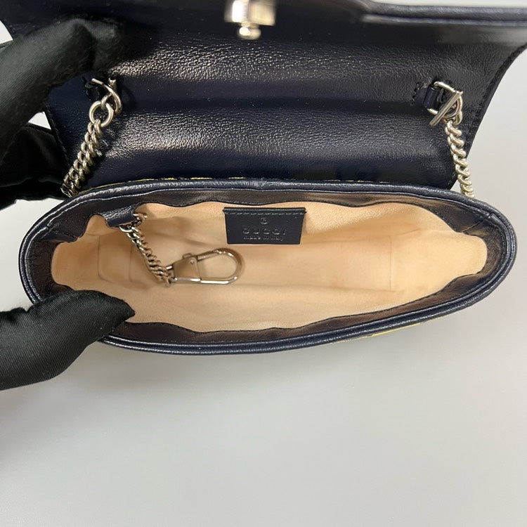 Gucci Marmont Mini Yellow Shoulder Bag