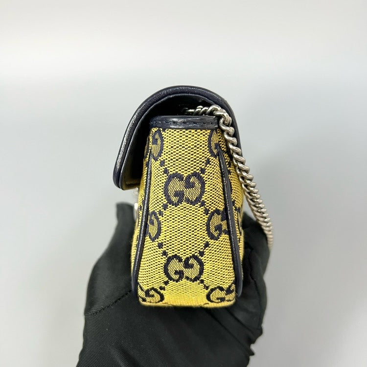Gucci Marmont Mini Yellow Shoulder Bag