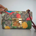 Gucci SyLouis Vuittonie Floral Print Shoulder Bag