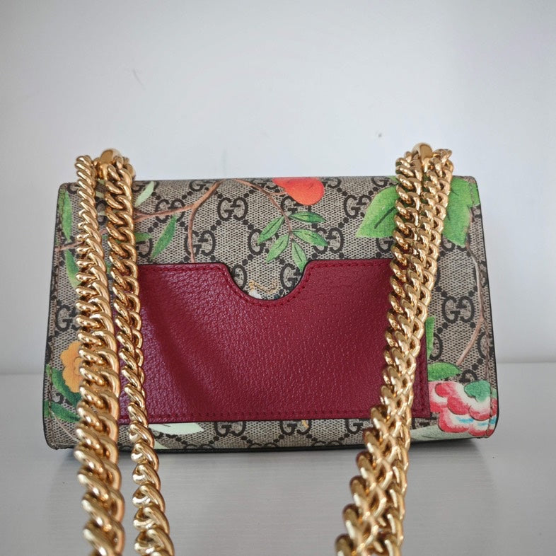Gucci SyLouis Vuittonie Floral Print Shoulder Bag