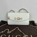 Gucci Horsebit 1955 White Shoulder Bag