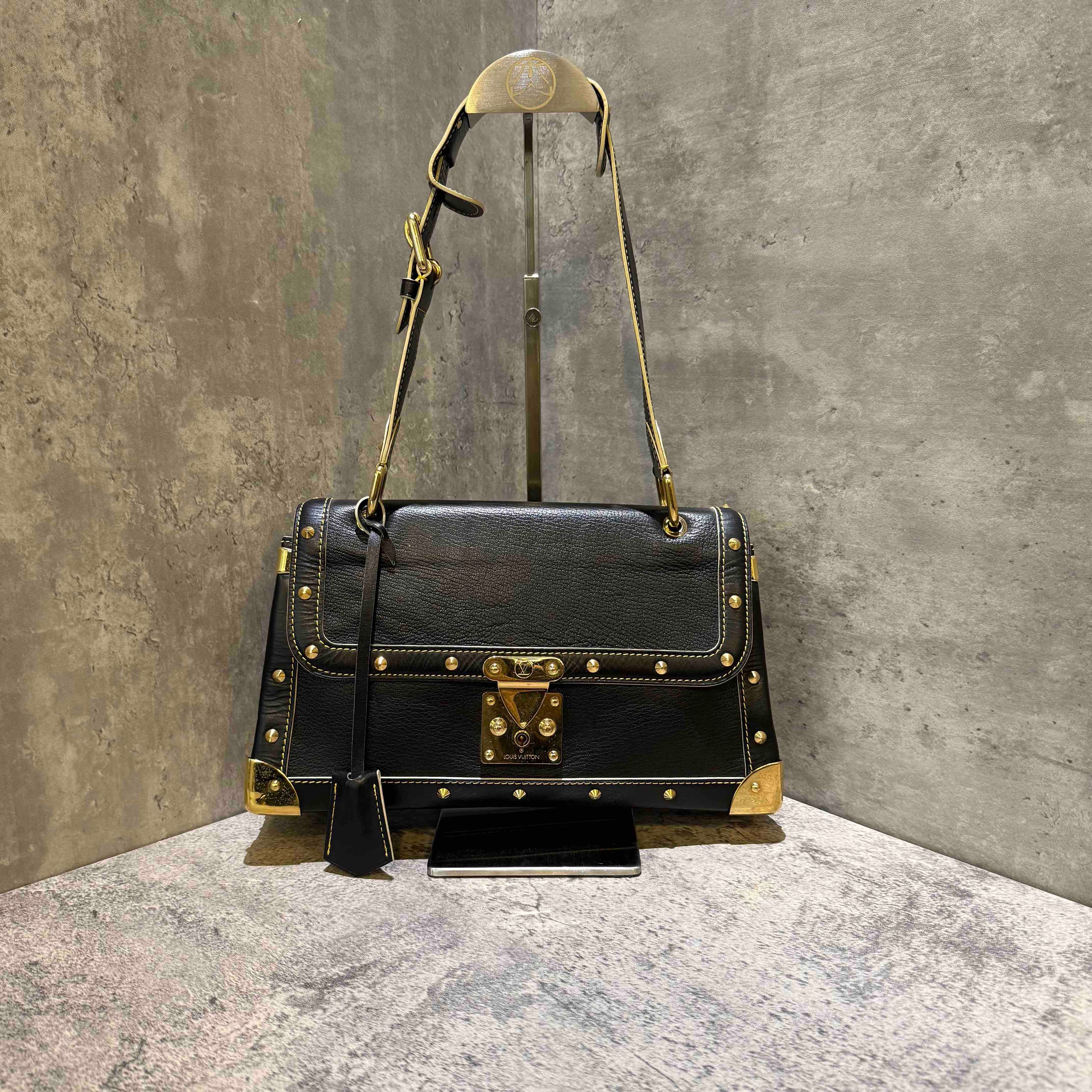 Louis Vuitton Suhali Leather Black Shoulder Bag