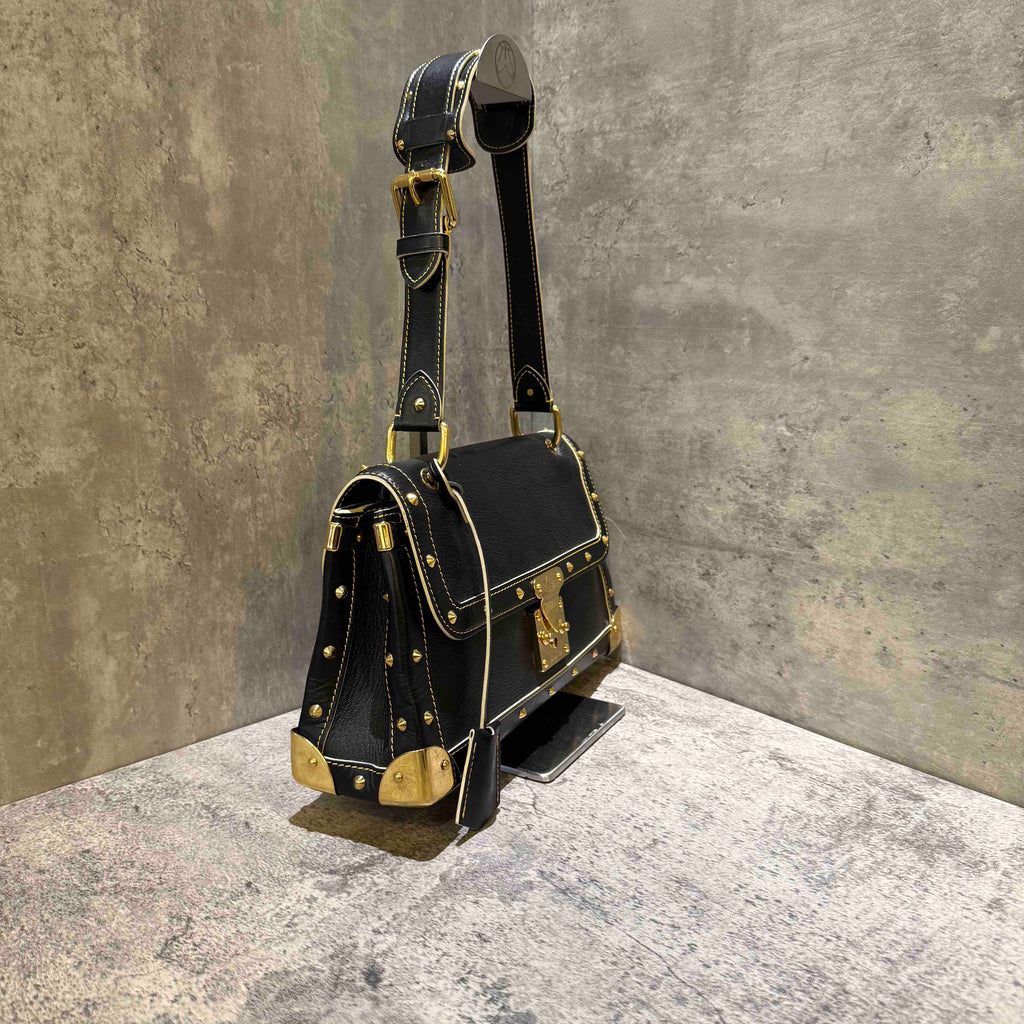 Louis Vuitton Suhali Leather Black Shoulder Bag