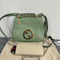 Gucci Jackie Green Leather Shoulder Bag
