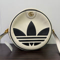 Gucci x ADiordas Circle Leather Crossbody White