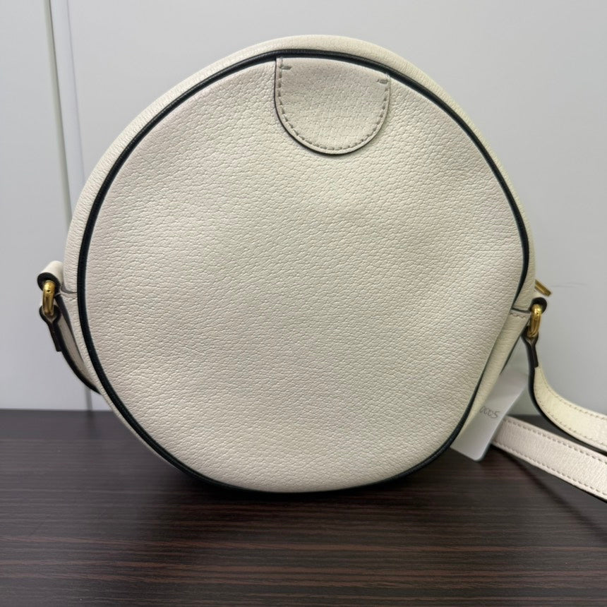 Gucci x ADiordas Circle Leather Crossbody White