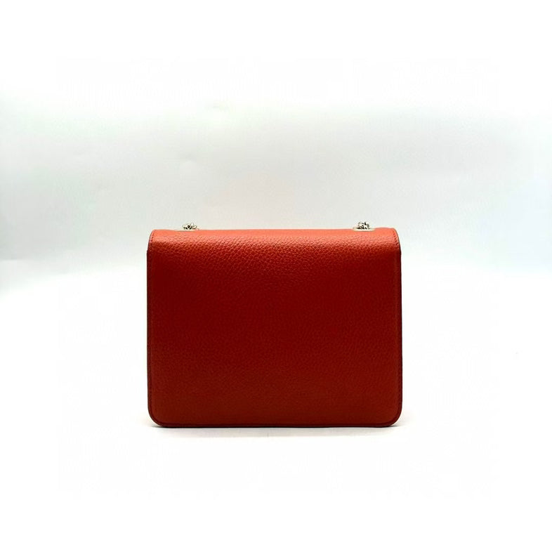Gucci Soho Red Leather Chain Shoulder Bag