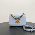 Louis Vuitton Twist Medium Light Blue Shoulder Bag