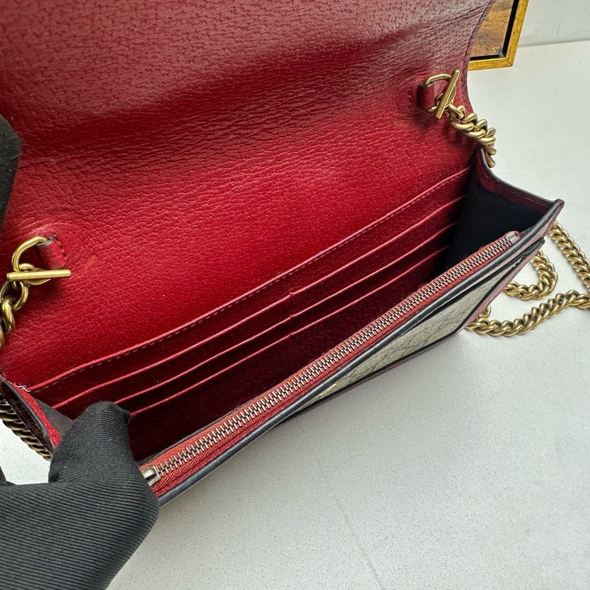 Gucci Ophidia Beige Red Shoulder Bag