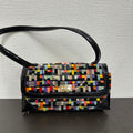 Chanel V5717 Multicolor Canvas Shoulder Bag
