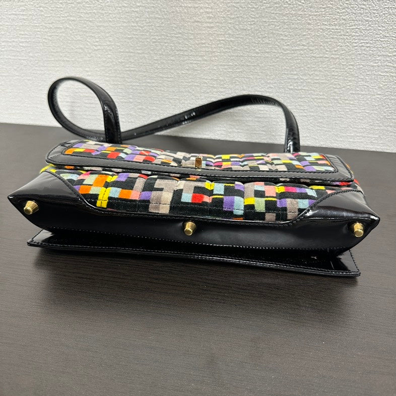 Chanel V5717 Multicolor Canvas Shoulder Bag