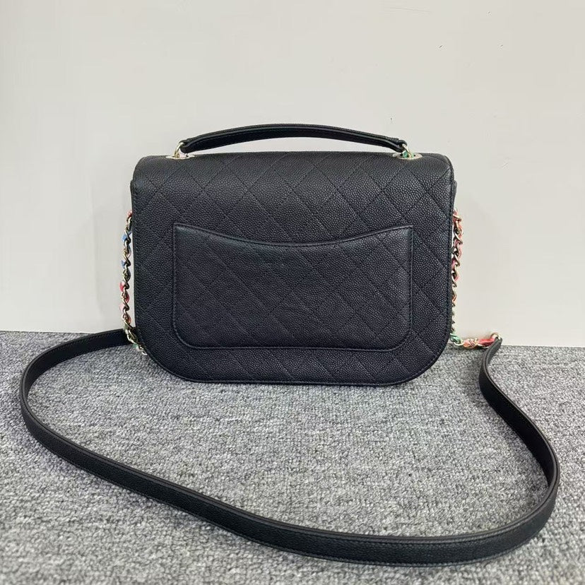 Chanel Flap Bag Quilted Black Leather Shoulder Bag