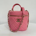 Chanel Calfskin Van 2way Bag FM6003 Pink Shoulder Bag