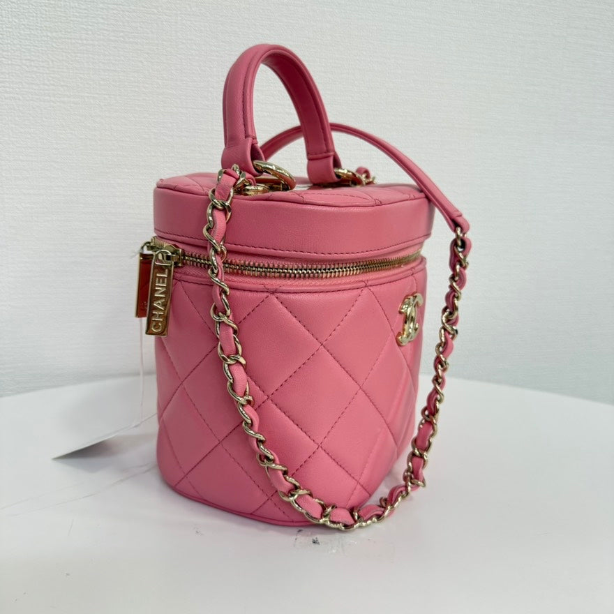 Chanel Calfskin Van 2way Bag FM6003 Pink Shoulder Bag