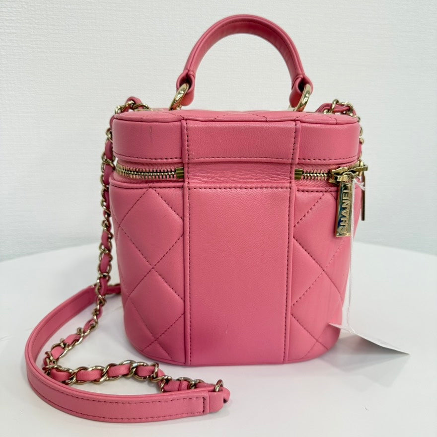 Chanel Calfskin Van 2way Bag FM6003 Pink Shoulder Bag