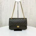 Chanel 2.55 Quilted Leather Shoulder Bag in Black - 2017-2018