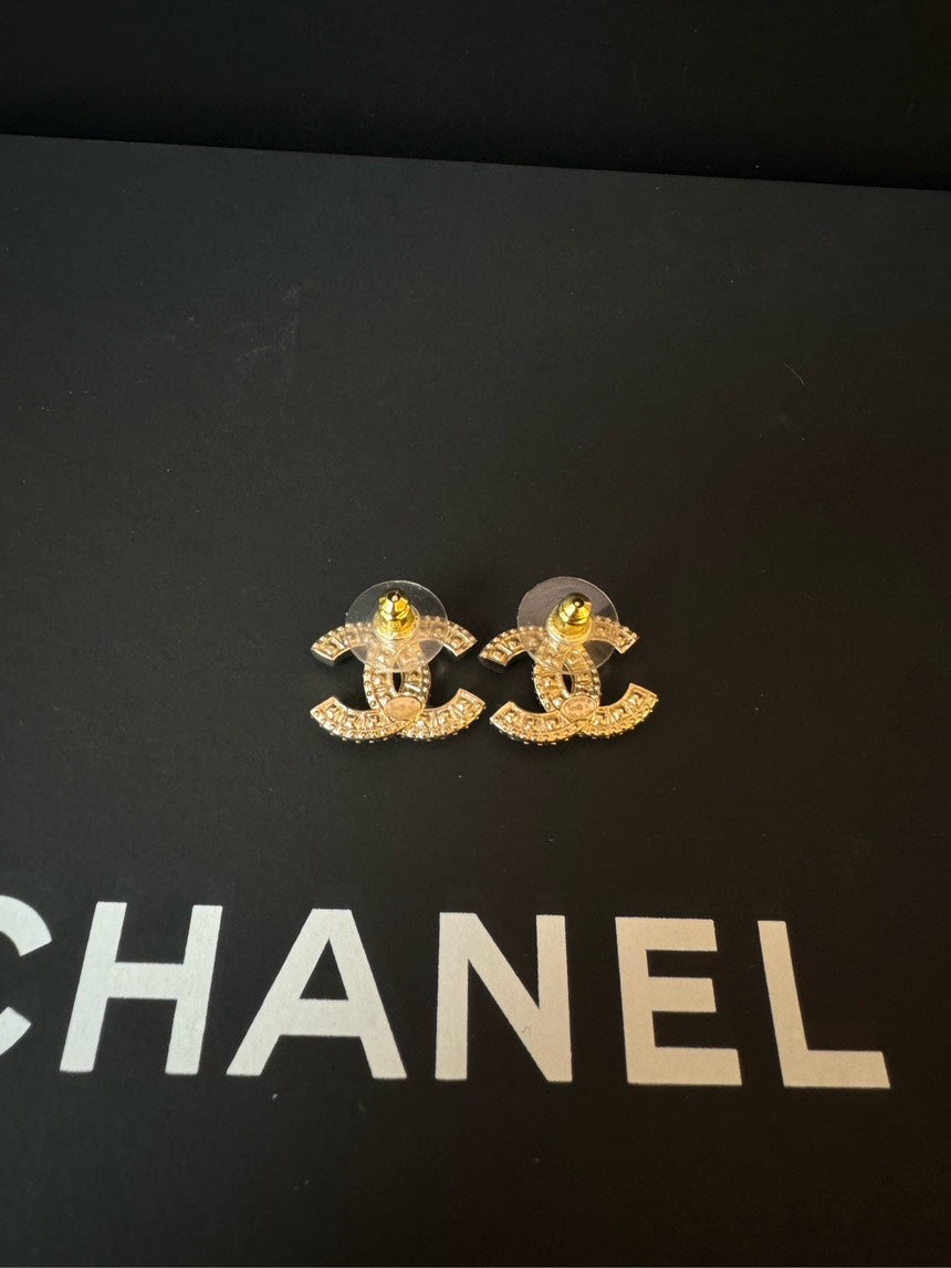 Chanel Classic CC Earrings 23v Gold Earrings