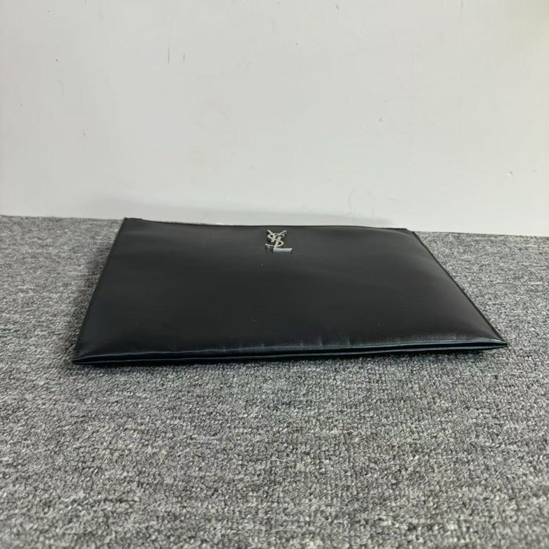 Preloved YSL Saint Laurent Black Leather Clutch