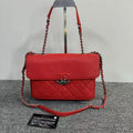 Chanel Quilted Shoulder Bag Red