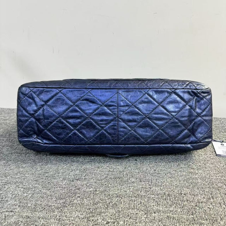 Chanel 2.55 Bag Navy Leather Shoulder Bag