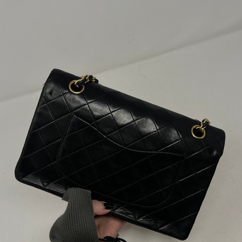 Chanel CF Black Leather Chain Shoulder Bag AF511