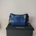 Chanel Gabrielle Bag 5010605 in Blue Quilted Leather Shoulder Bag
