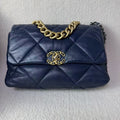 Chanel 19 Bag Navy Leather Shoulder Bag 5011102