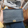 Chanel Le Boy Bag Black Leather Shoulder Bag