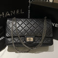 Chanel 2.55 Flap Bag Large Black Shoulder Bag