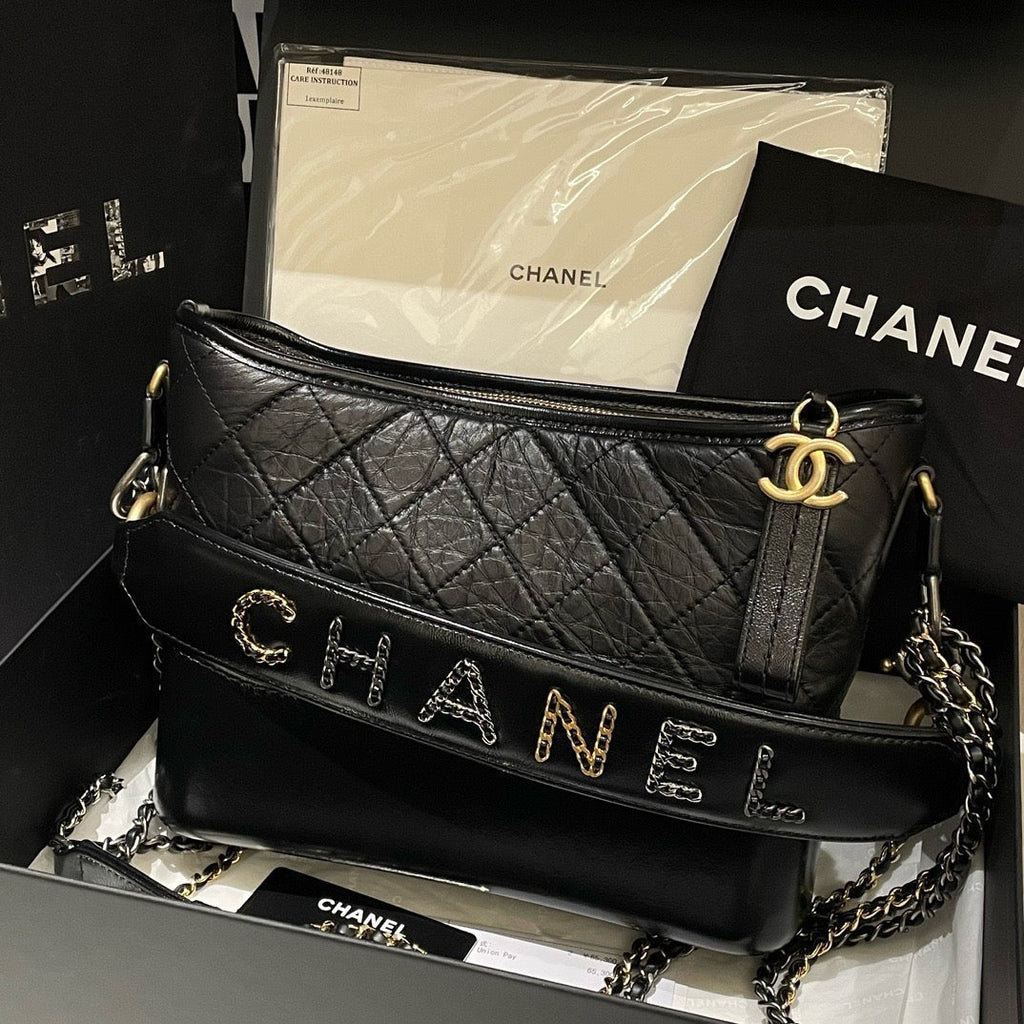 Chanel Gabrielle Bag New Medium Black Shoulder Bag 99% New (2019) #13616