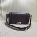 CHANEL Boy Bag Black Leather Shoulder Bag
